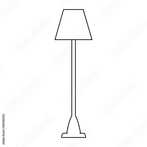 lamp icon over white background vector illustration