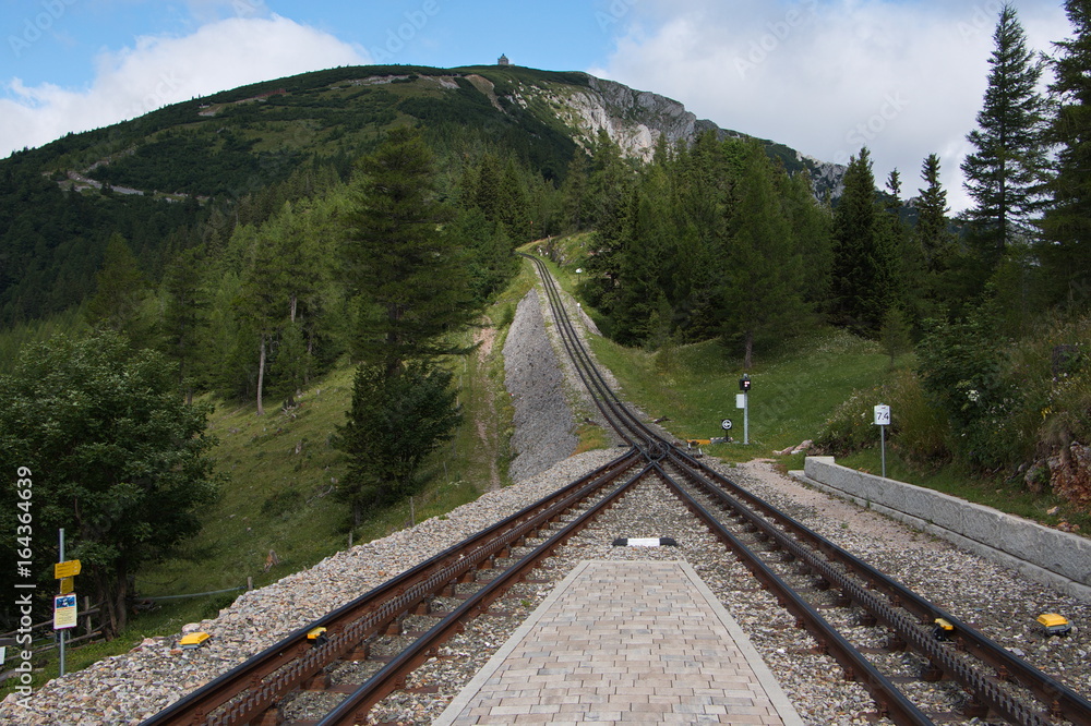 Fototapeta premium Die Schneebergbahn