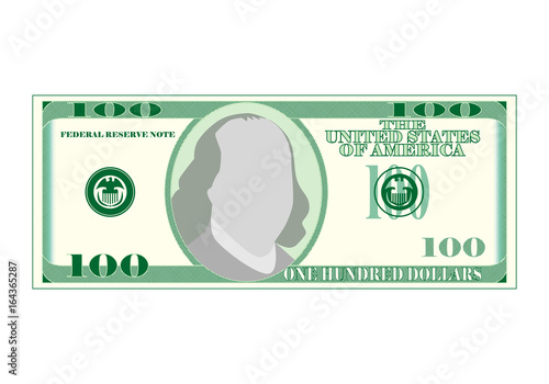 money. bill. one hundred dollars