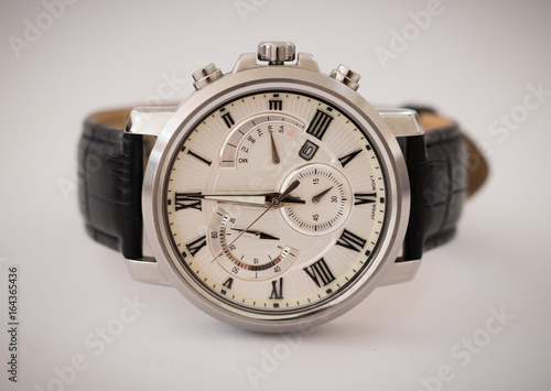 Wristwatch isolated on a white background