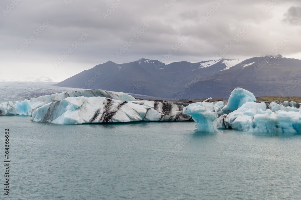 Floating glaciers, Iceland