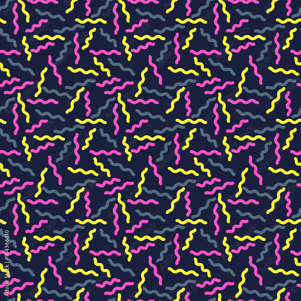 Colorful zigzag lines seamless pattern