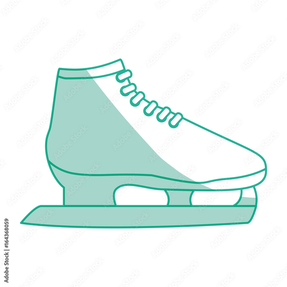 Ice skates isolated