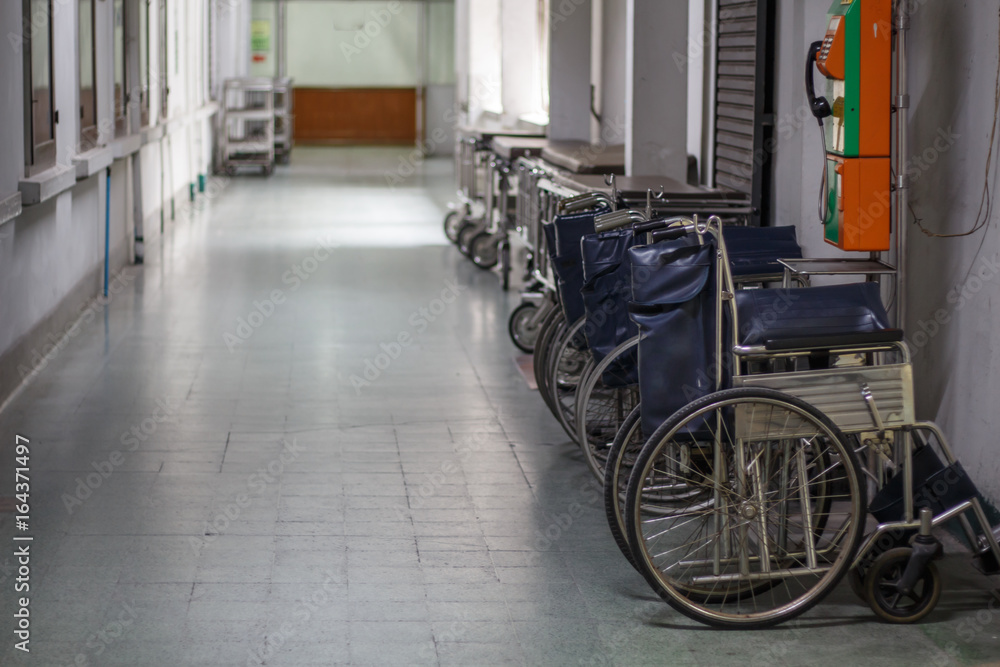 Wheelchair in the hospital