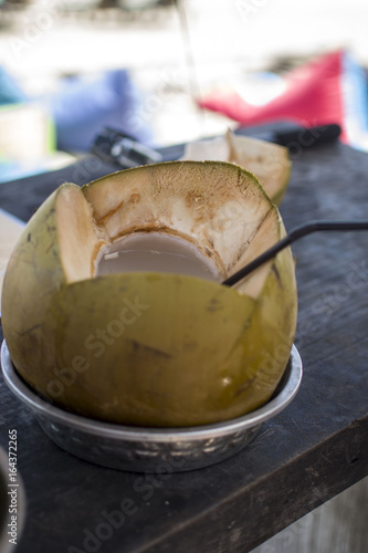 YOUNG COCONUT DRINK BALI STYLE photo