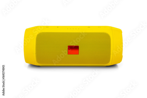 Bluetooth portable speaker on white