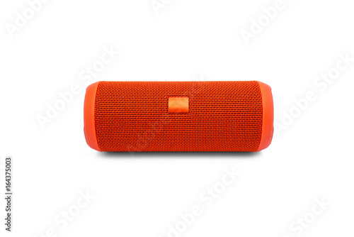 Bluetooth portable speaker on white