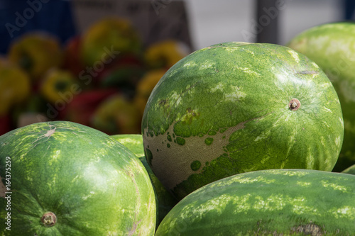 Water melon and pepper photo