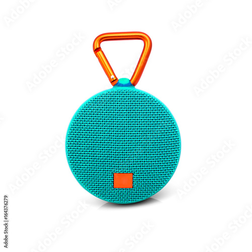 Plakat Bluetooth portable speaker on white