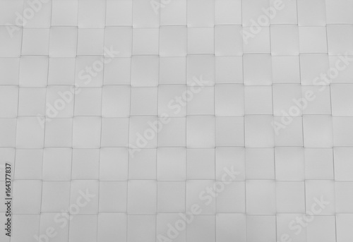 Closed Up of White Plastic Weaving Pattern