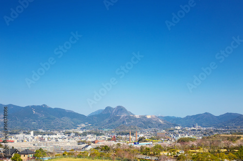 View of Tagawa City in Fukuoka Prefecture, Japan © yyama