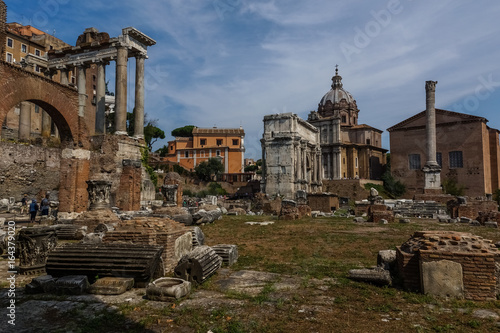 Ruins of Forum Romanum in Rome, Italy © Artur Bociarski