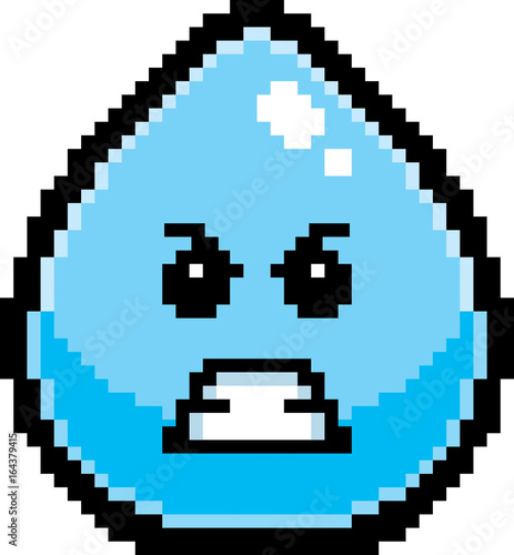 Angry 8-Bit Cartoon Water © corythoman