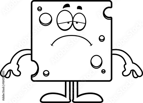 Sad Cartoon Swiss Cheese