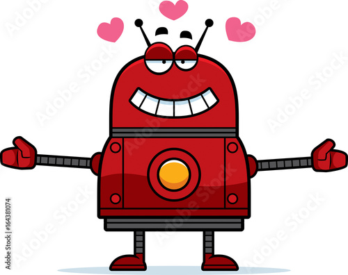 Hugging Red Robot