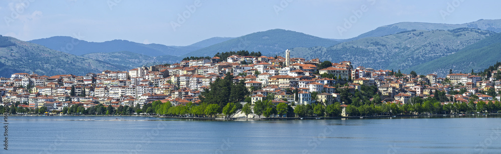 GREECE, KASTORIA, built around a lake Kastoria is a popular holiday destination for locals