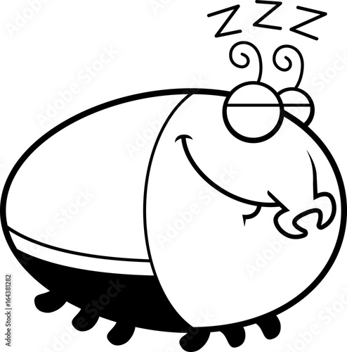 Sleeping Cartoon Beetle