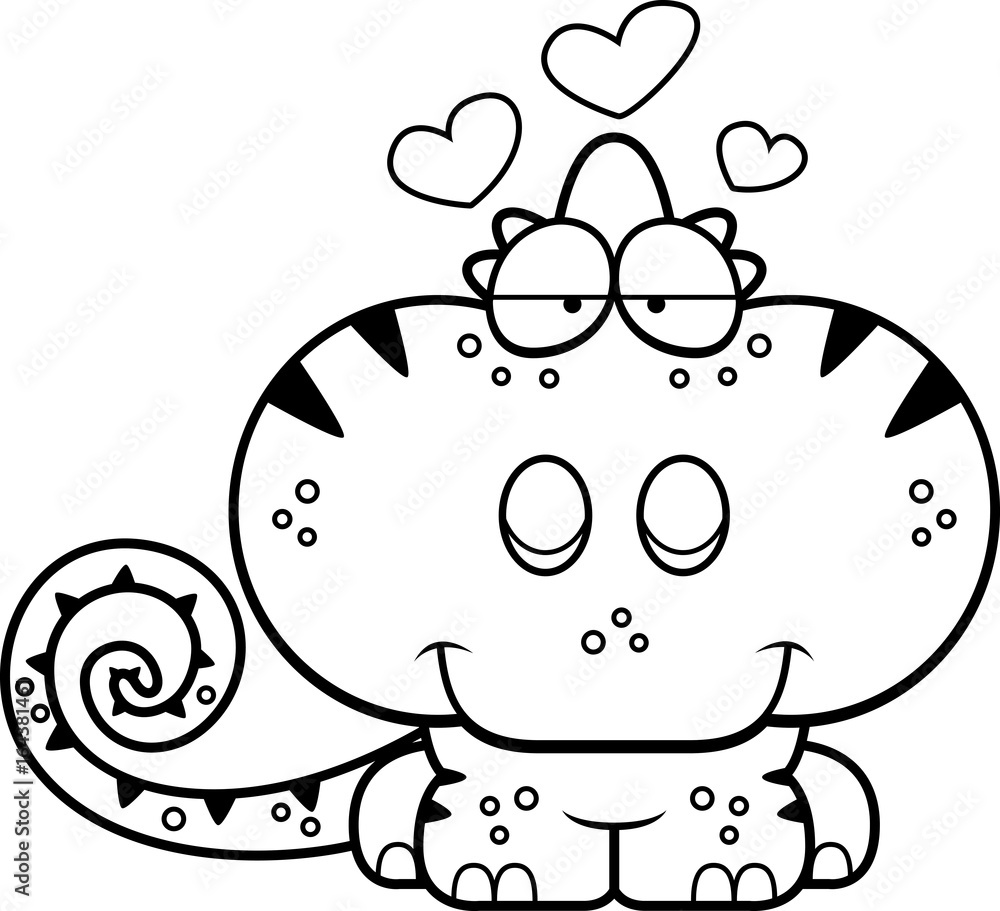 Cartoon Chameleon Love Cartoon Chameleon Love