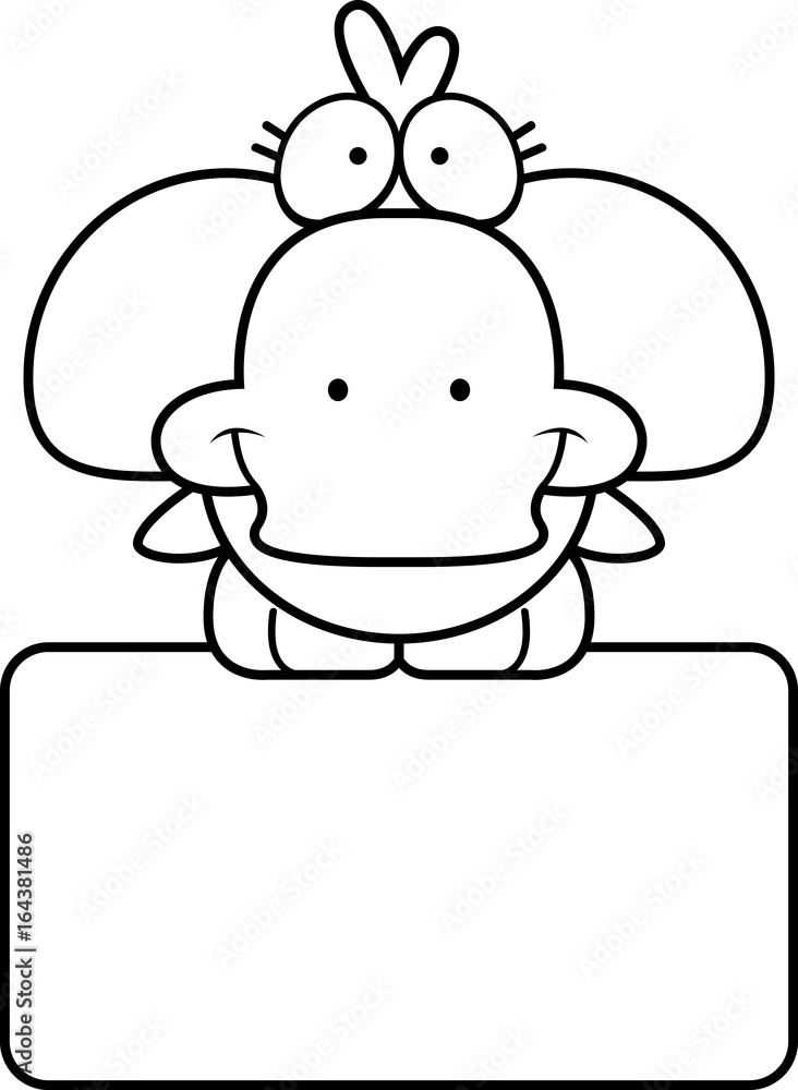 Cartoon Duckling Sign Cartoon Duckling Sign