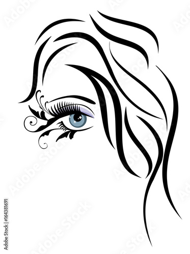 Vector Woman Face