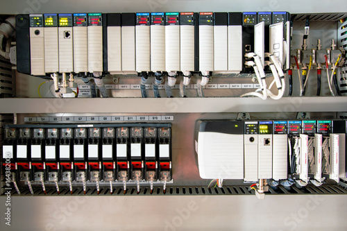 The PLC Computer,PLC programable logic controler for control device or process by scada system. photo