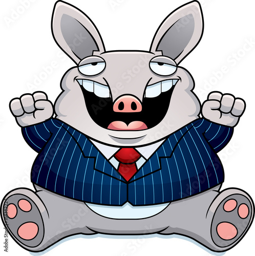 Cartoon Fat Aardvark Suit