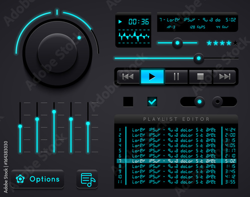 Audio player template.