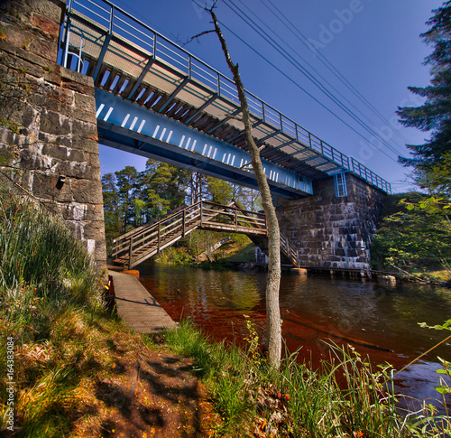 Duble bridge over Stråken photo