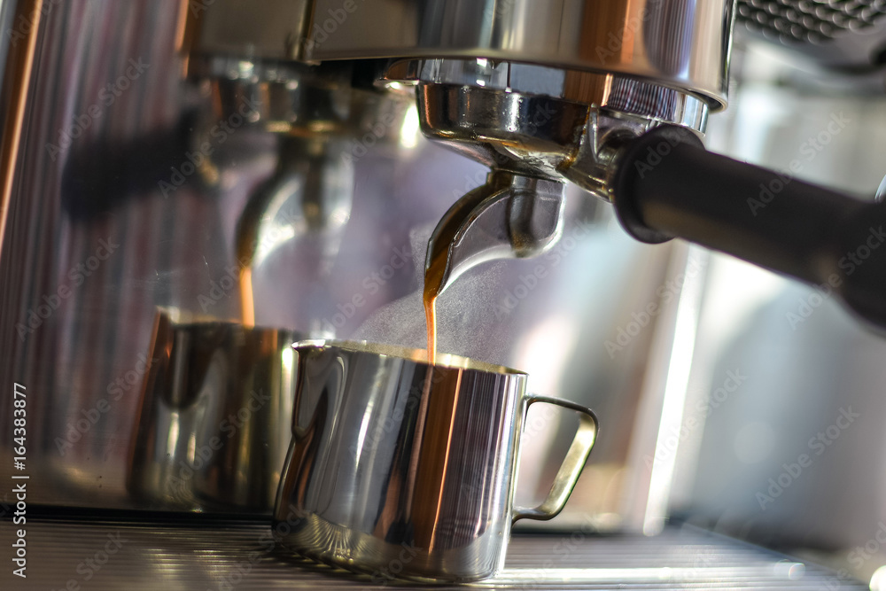 Coffee machine in the coffee house Coffee machine in the coffee house