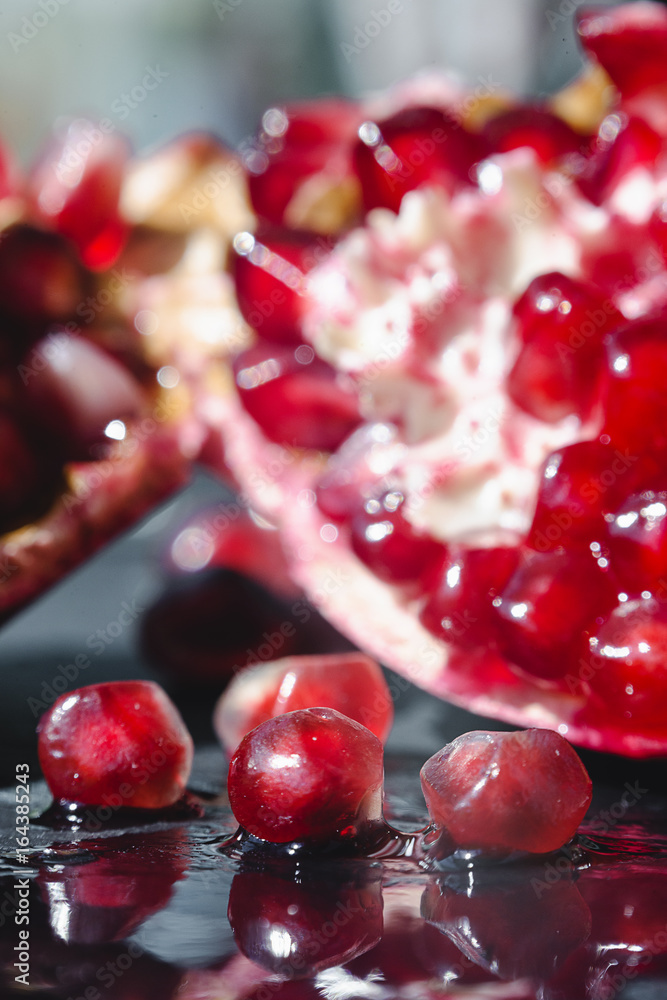 Garnet grain at shallow depth of field Garnet grain at shallow depth of field