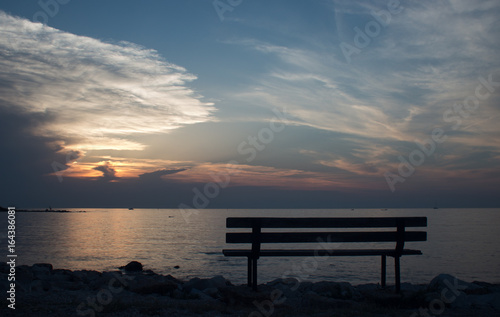 Bench at sunset © Jiri