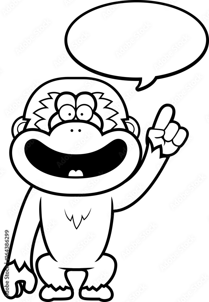 Cartoon Gibbon Talking Cartoon Gibbon Talking
