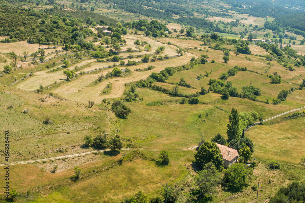 Obraz premium Scenic Provencal countryside landscape in summertime