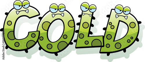 Cartoon Cold Bug Text