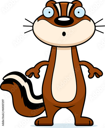 Surprised Cartoon Chipmunk