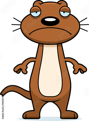 Sad Cartoon Weasel