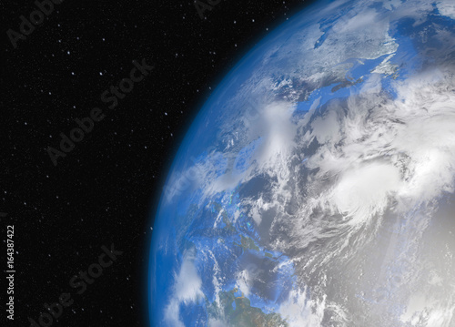 Fototapeta Naklejka Na Ścianę i Meble -  Earth in space. Elements of this Image Furnished by NASA