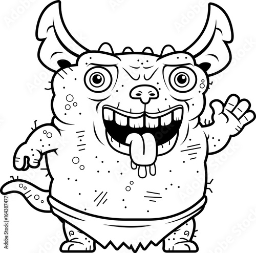Ugly Gremlin Waving