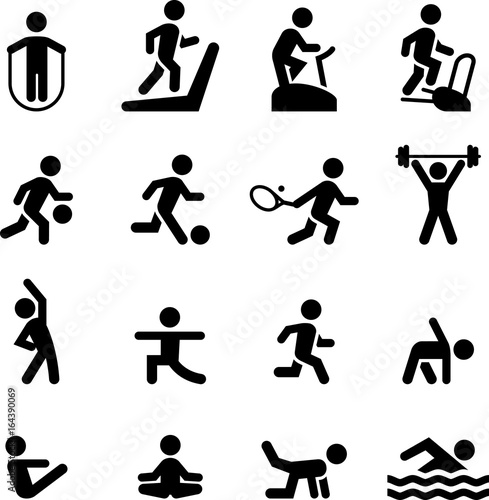 Fitness Icons - Black Series