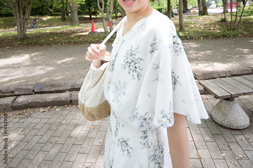 Obraz premium 笑顔が素敵な日本女性