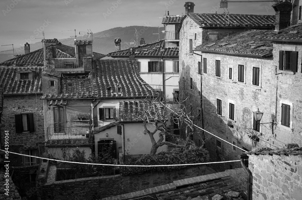 Tuscan rooftops, Cortona