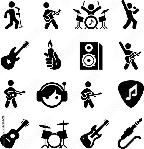 Rock Music Icons - Black Series