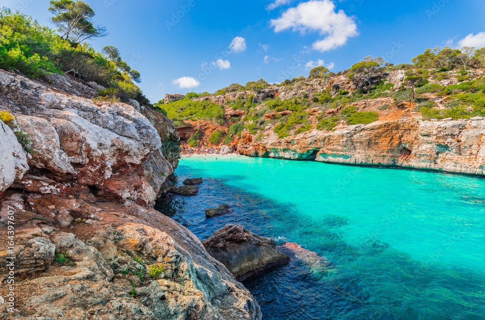 Spanien Mittelmeer Bucht Insel Mallorca Strand Cala des Moro