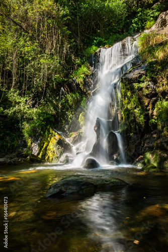 Beautiful waterfall in Cabreia Portugal © homydesign