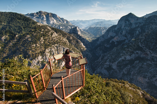 Santa Catalina´s lookout point, in peaks of Europe. photo