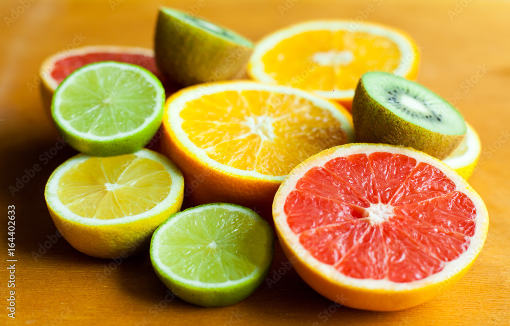 Fresh citrus fruits lemon, lime, orange, grapefruit Fresh citrus fruits lemon, lime, orange, grapefruit