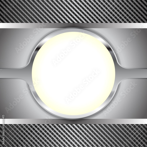gray textured background with illuminated banner