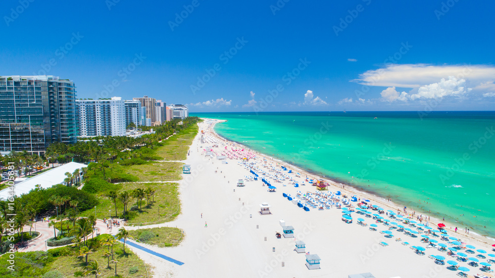 Naklejka premium Miami Beach, South Beach na Florydzie. USA.