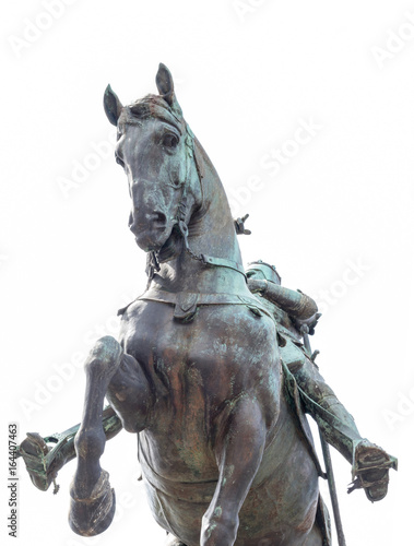 Close up  Black Prince statue  Leeds
