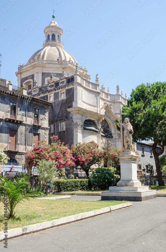 The square of Catania Cathedral